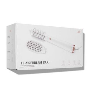T3 AIREBRUSH DUO Dual-Attachment Blow Dry‎ Brush NWT